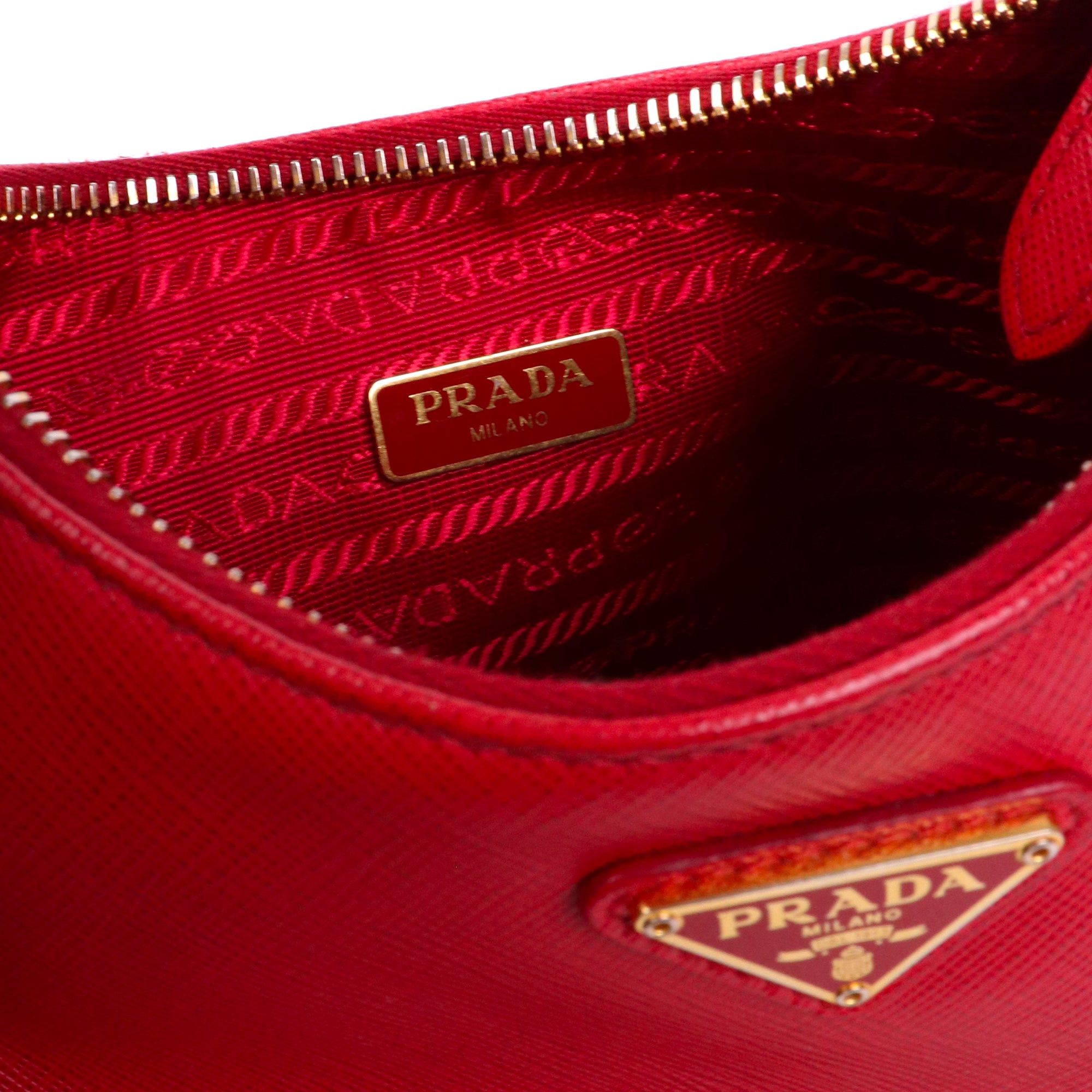 Prada PRADA - Re-Edition 2005 shoulder bag in red saffiano leather Size ONE SIZE - 7 Thumbnail