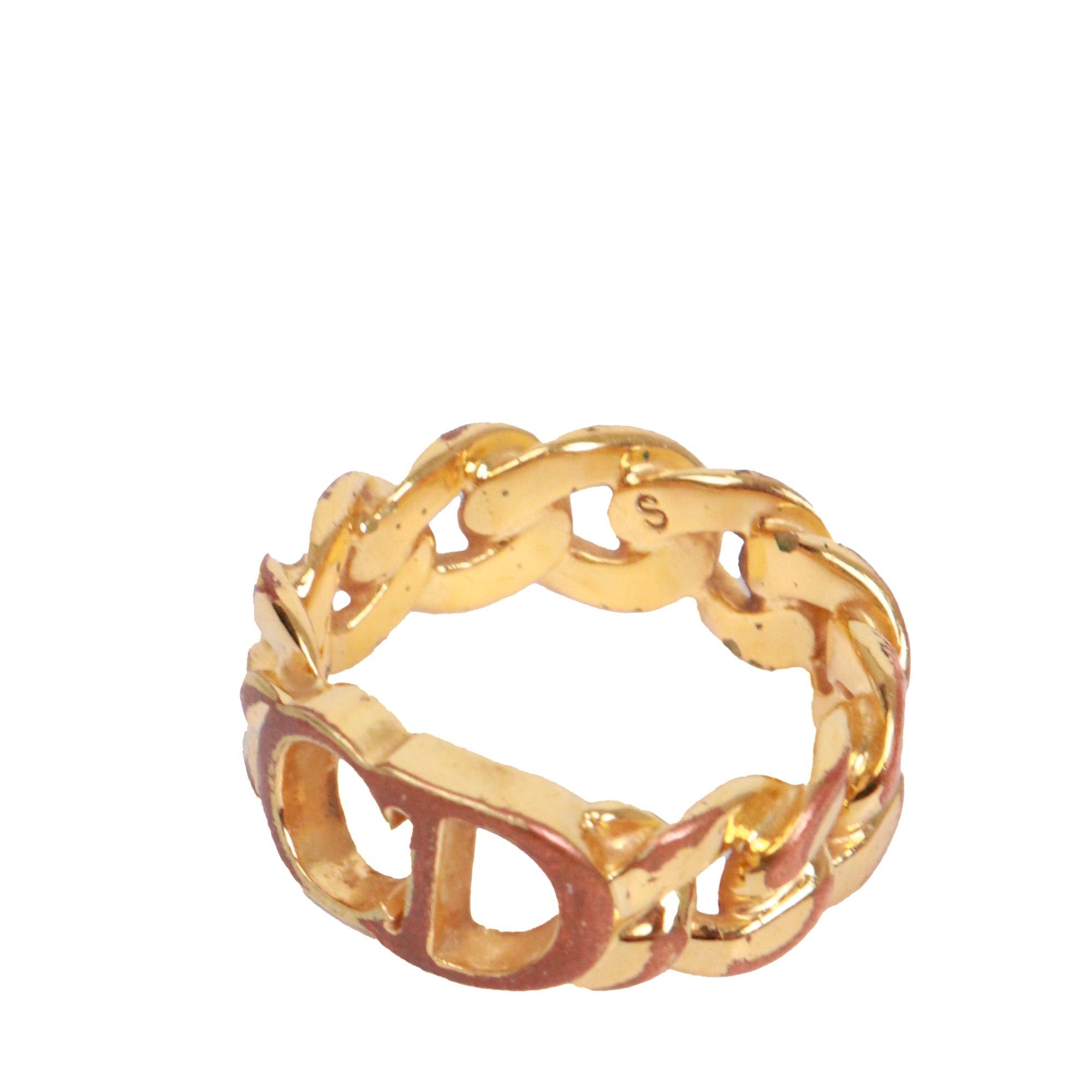 Dior DIOR - CD Icon Dior link ring in gold metal (S) Size ONE SIZE - 3 Thumbnail