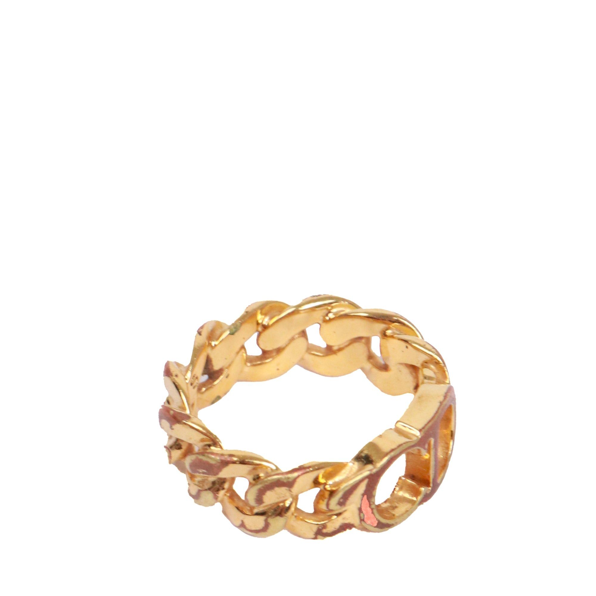 Dior DIOR - CD Icon Dior link ring in gold metal (S) Size ONE SIZE - 4 Thumbnail