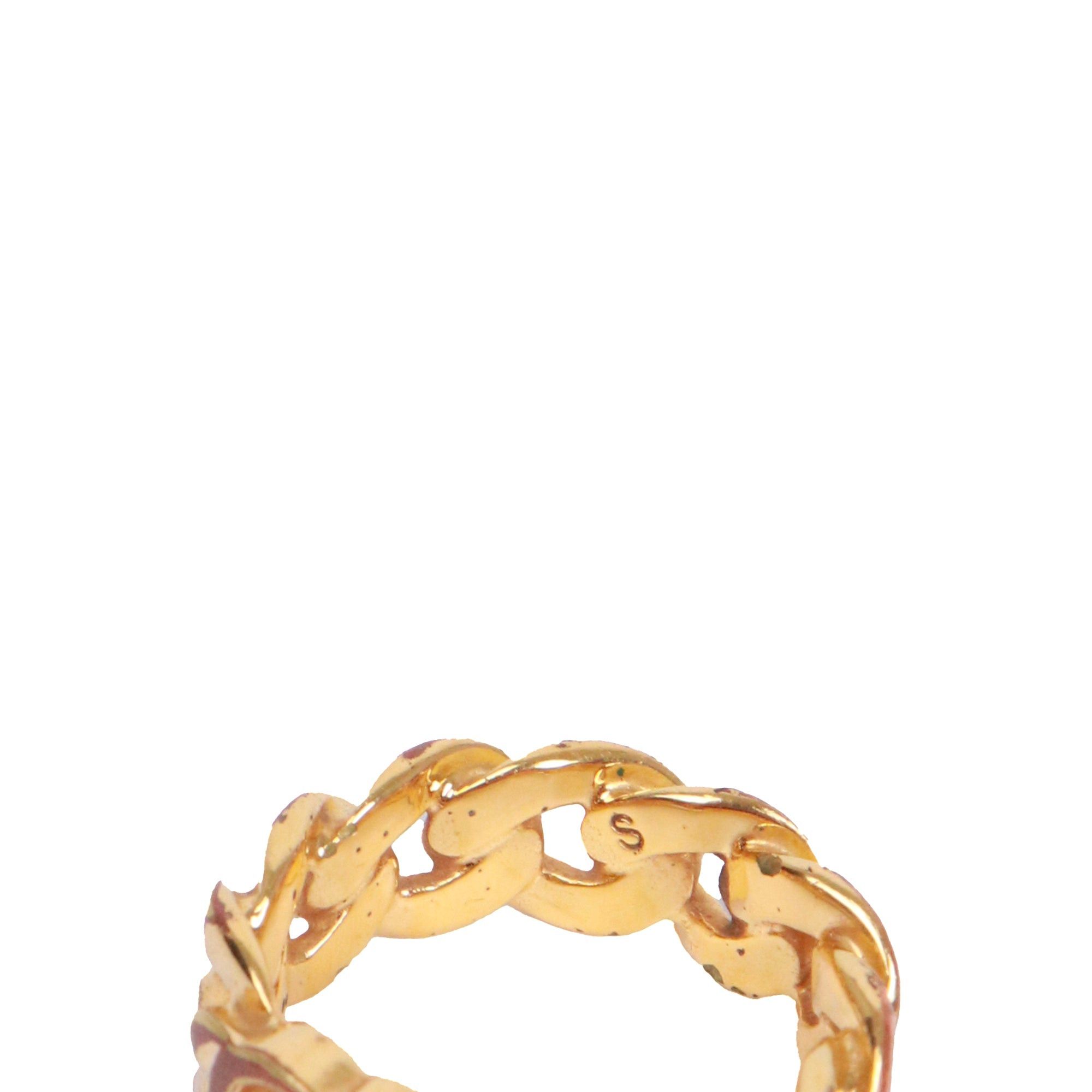 Dior DIOR - CD Icon Dior link ring in gold metal (S) Size ONE SIZE - 5 Thumbnail