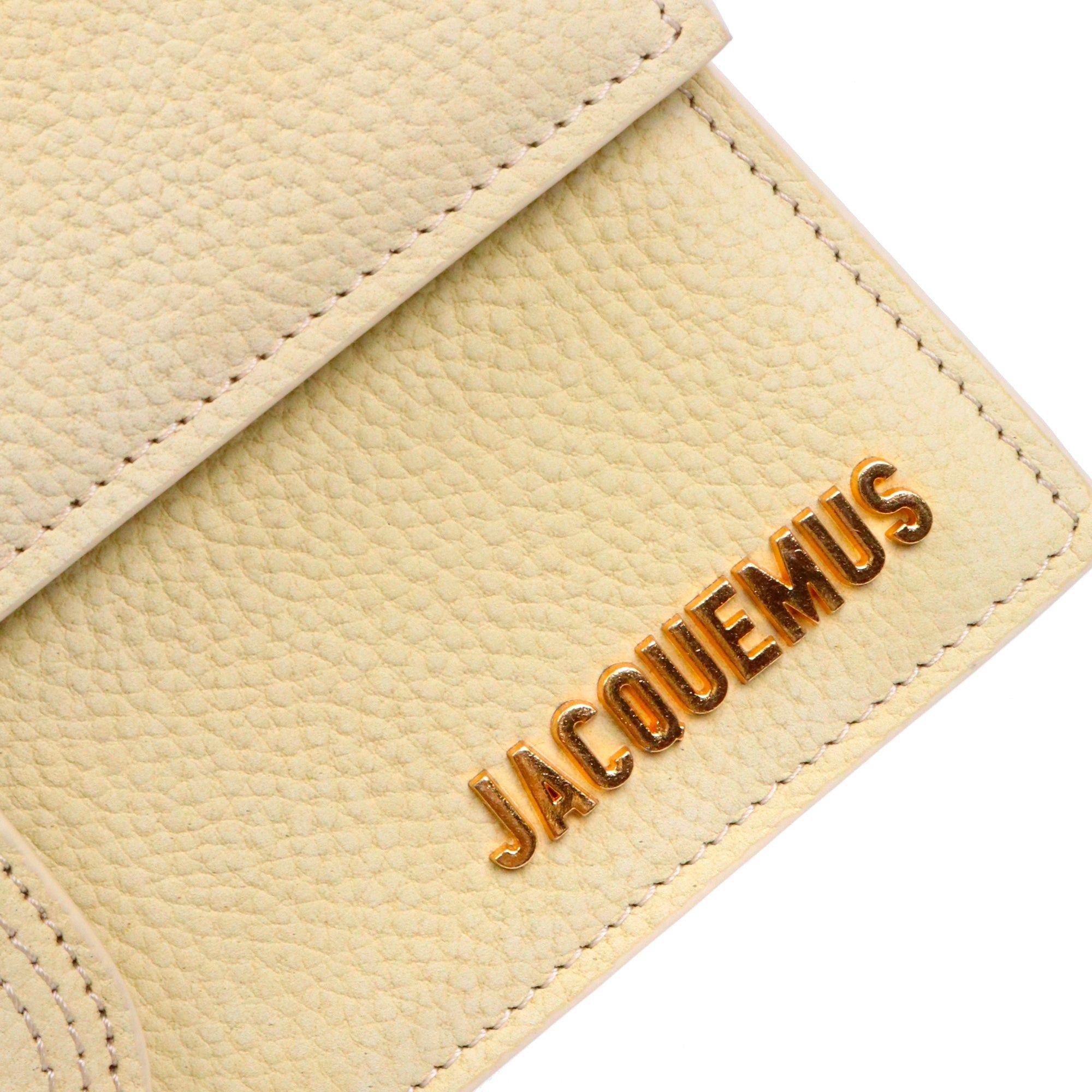 Jacquemus JACQUEMUS - Le Grand Bambino Jacquemus shoulder bag in pastel yellow grained leather Size ONE SIZE - 5 Thumbnail