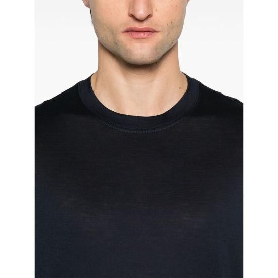 Brunello Cucinelli｜ (MD8211308 C4425) BRUNELLO CUCINELLI Men T-Shirts MD8211308 C4425 BLUE