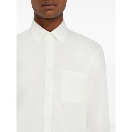 Salvatore Ferragamo SALVATORE FERRAGAMO Men Long Tops 144352 0780413 BIBEI WHITE Size US M / EU 48-50 / 2 - 3 Thumbnail