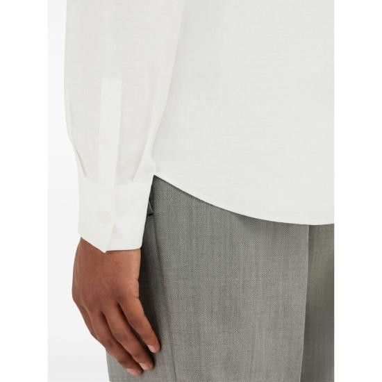 Salvatore Ferragamo SALVATORE FERRAGAMO Men Long Tops 144352 0780413 BIBEI WHITE Size US M / EU 48-50 / 2 - 2 Thumbnail