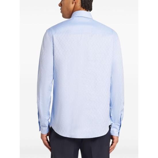 Salvatore Ferragamo SALVATORE FERRAGAMO Men Long Tops 144352 0780414 CEBEI BLUE Size US M / EU 48-50 / 2 - 2 Thumbnail