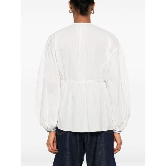 A.P.C. A.P.C. Women Blouses COHHH F13449 AAB WHITE Size XS / US 0-2 / IT 36-38 - 4 Thumbnail