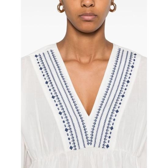 A.P.C. A.P.C. Women Blouses COHHH F13449 AAB WHITE Size XS / US 0-2 / IT 36-38 - 3 Thumbnail