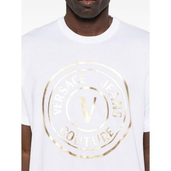 Versace VERSACE Men T-Shirts 78GAHT01 CJ00T G03 WHITE Size US XL / EU 56 / 4 - 4 Thumbnail