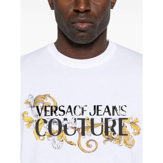 Versace VERSACE Men T-Shirts 78GAHC05 CJ01C G03 WHITE Size US XL / EU 56 / 4 - 3 Thumbnail