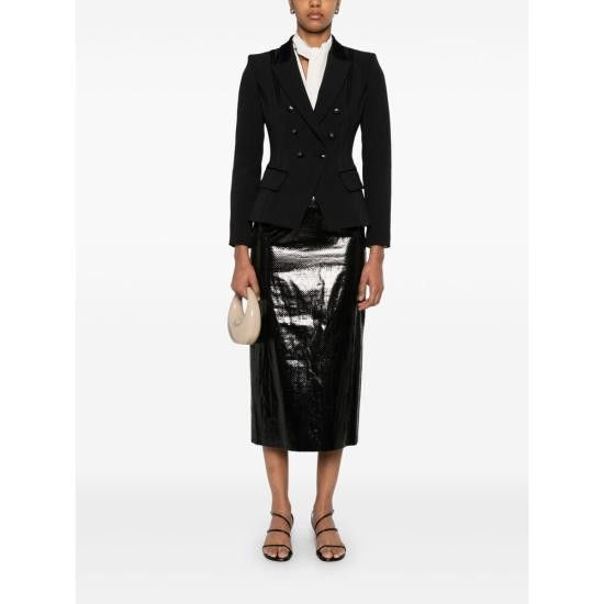 Elisabetta Franchi ELISABETTA FRANCHI Women Suit Jackets GI14251E2 110 BLACK Size M / US 6-8 / IT 42-44 - 3 Thumbnail