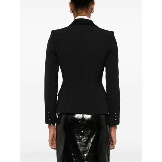 Elisabetta Franchi ELISABETTA FRANCHI Women Suit Jackets GI14251E2 110 BLACK Size L / US 10 / IT 46 - 5 Thumbnail
