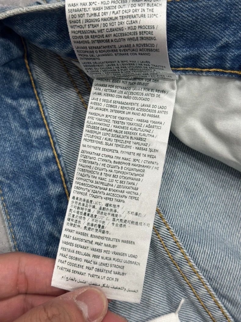 Maison Margiela Maison Margiela Washed wide-leg micro-la jeans trousers -DMC Size US 33 - 6 Thumbnail