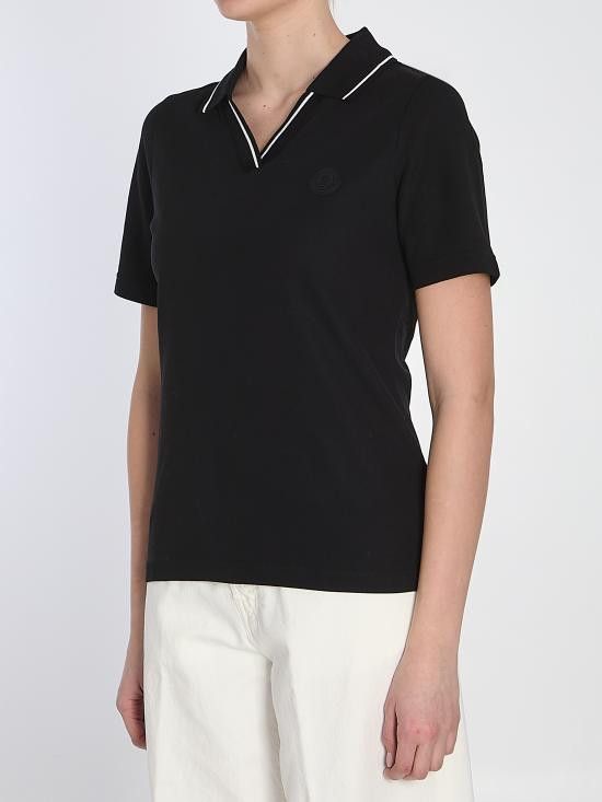 Moncler MONCLER Women Polo Shirts 8A00004 BLACK Size XS / US 0-2 / IT 36-38 - 2 Thumbnail