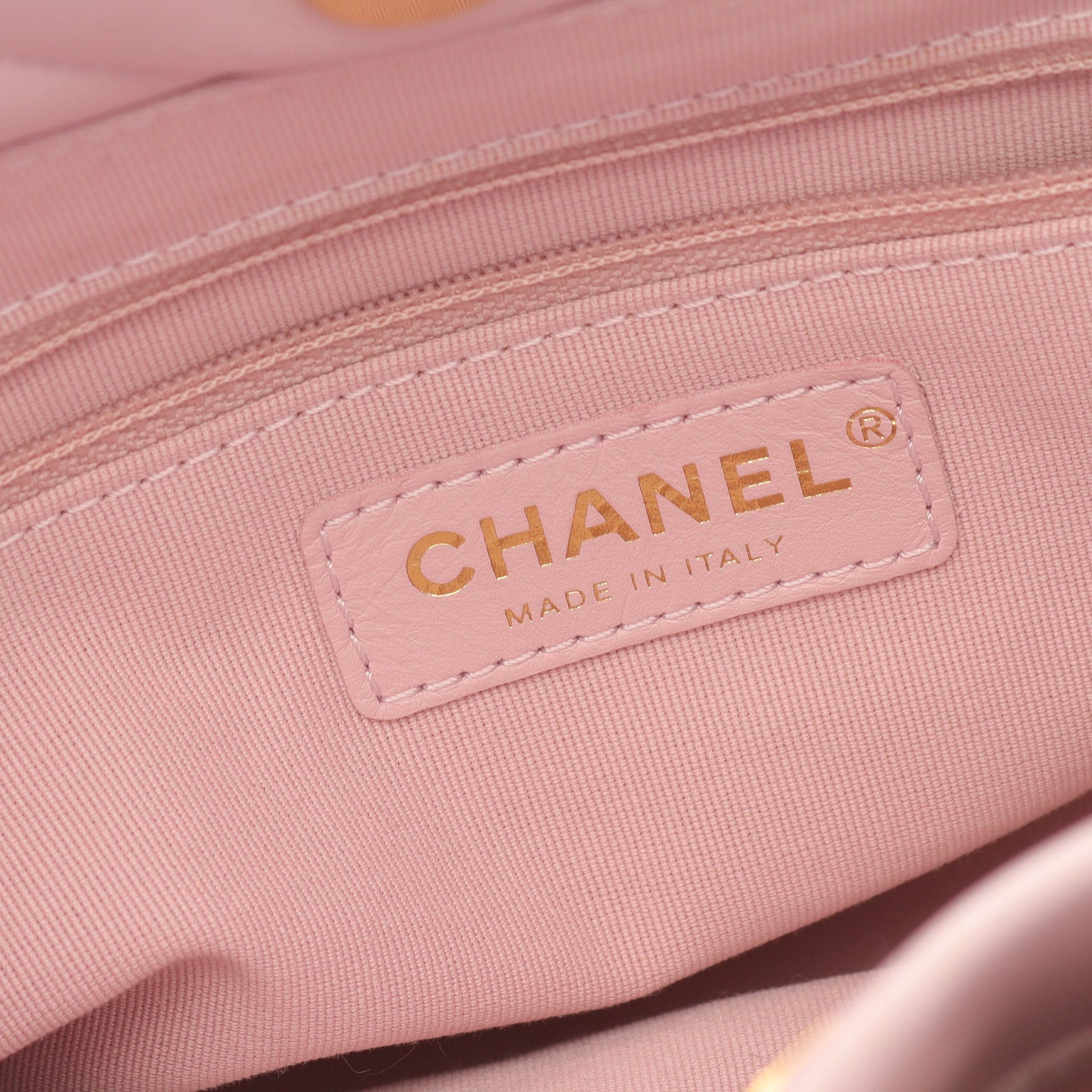 Chanel Chanel Matelasse Small Shopping Chain Shoulder Bag Tote Lambskin Light Pink Gold Hardware Size ONE SIZE - 4 Thumbnail