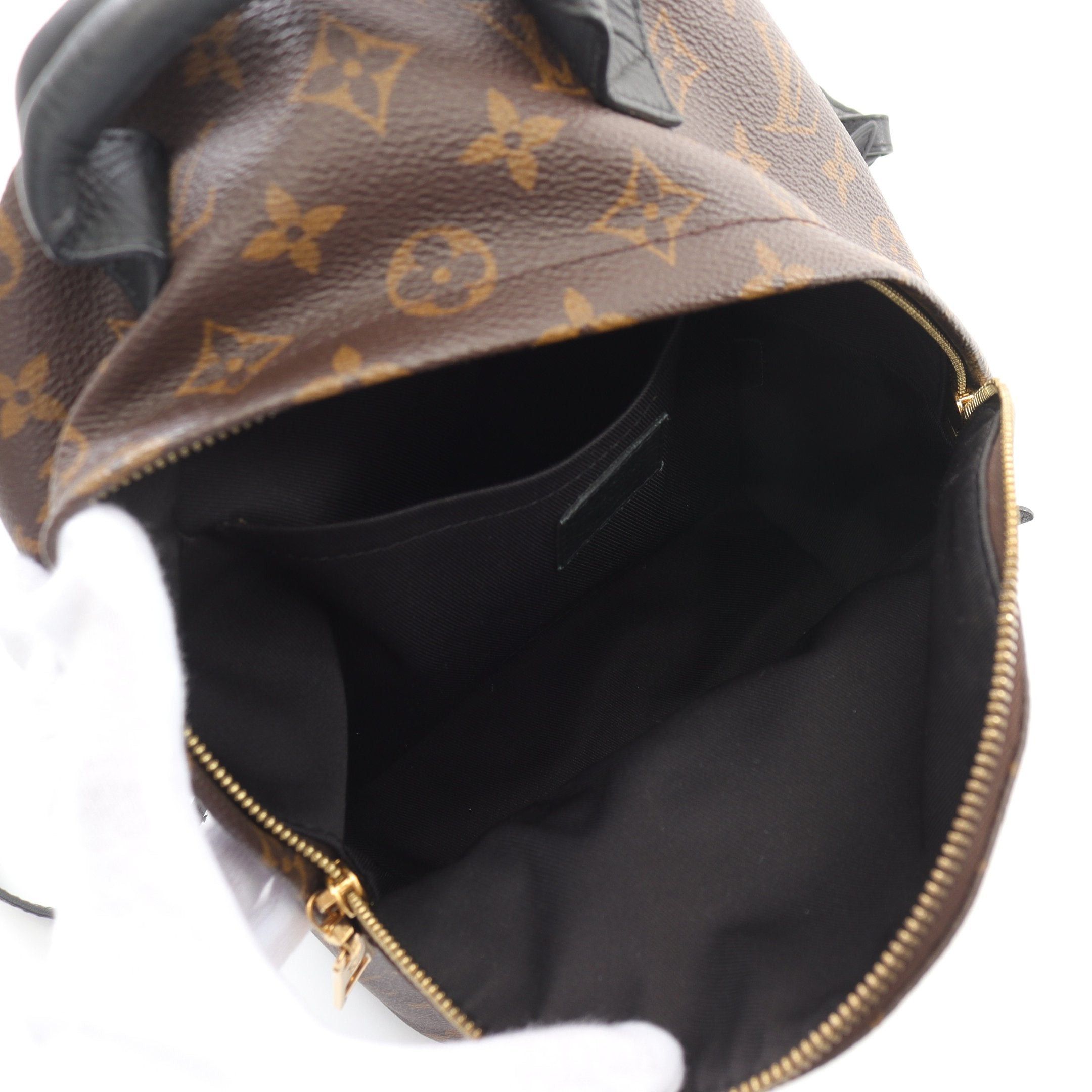 Louis Vuitton Louis Vuitton Palm Springs Pm Monogram Backpack Rucksack Leather Brown Black Size ONE SIZE - 3 Thumbnail