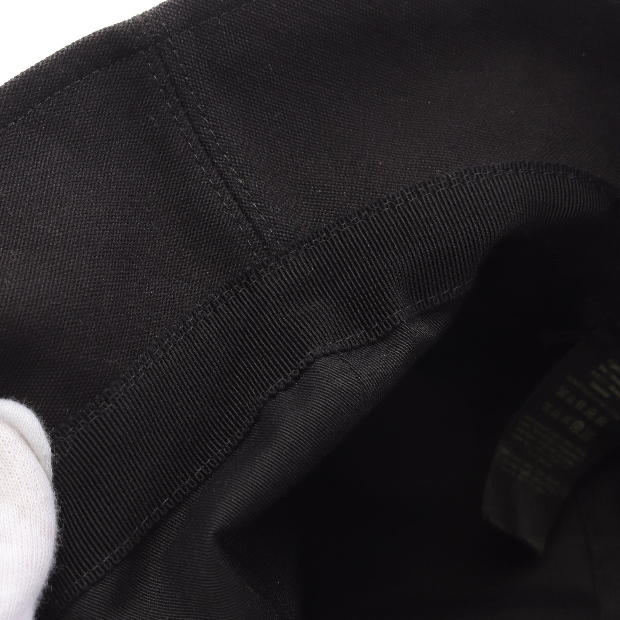 Fendi Fendi Fendi * Versace Fendace Fenderche Bucket Hat Cotton Black Size ONE SIZE - 6 Thumbnail