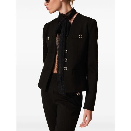 TWINSET TWINSET Women Jackets 251TP2131 00006 BLACK Size S / US 4 / IT 40 - 2 Thumbnail