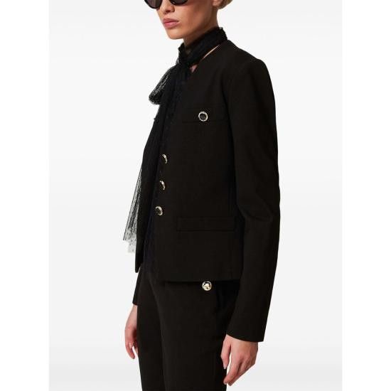 TWINSET TWINSET Women Jackets 251TP2131 00006 BLACK Size S / US 4 / IT 40 - 3 Thumbnail