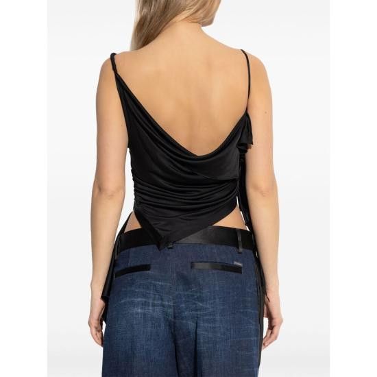 Dsquared2 DSQUARED2 Women Tops S24586 S72NC1143 900 BLACK Size S / US 4 / IT 40 - 3 Thumbnail