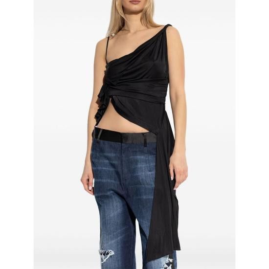 Dsquared2 DSQUARED2 Women Tops S24586 S72NC1143 900 BLACK Size S / US 4 / IT 40 - 5 Thumbnail