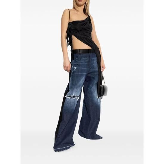 Dsquared2 DSQUARED2 Women Tops S24586 S72NC1143 900 BLACK Size S / US 4 / IT 40 - 4 Thumbnail