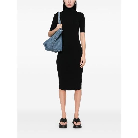 Calvin Klein CALVIN KLEIN Women Dresses K20K208108 BLACK Size XS / US 0-2 / IT 36-38 - 2 Thumbnail