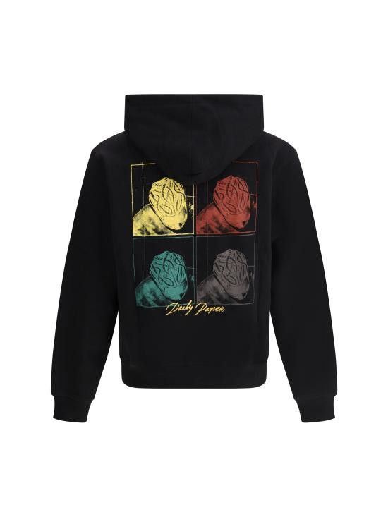 パーカー・フーディ DAILY PAPER Men Hoodies 2511046 BLACK DAILY PAPER Men Hoodies 2511046 BLACK