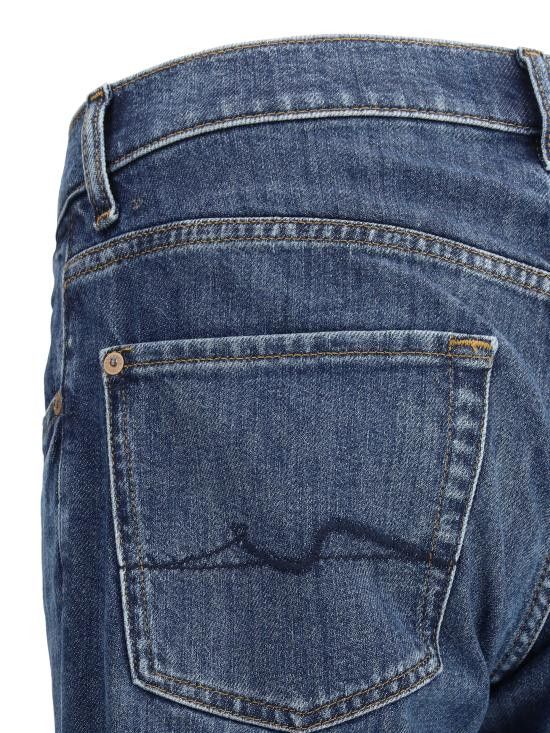 7 For All Mankind 7 FOR ALL MANKIND Men Denim Pants JSMWE150GU MIDBLUE Size US 33 - 3 Thumbnail