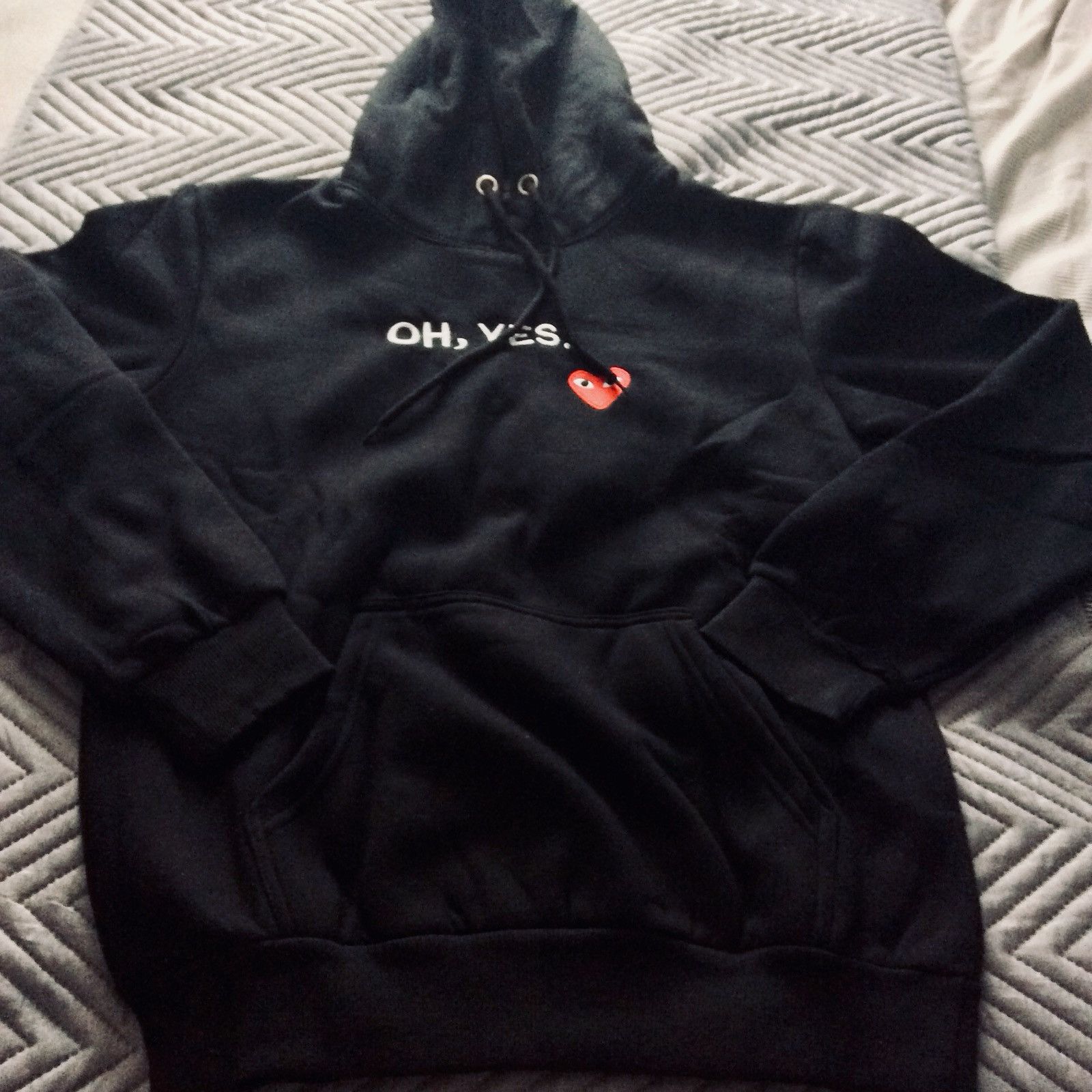 Comme des garcons oh cheap yes hoodie