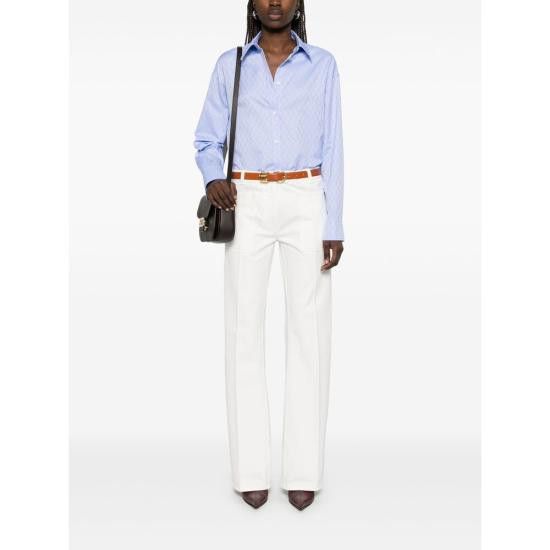 Salvatore Ferragamo SALVATORE FERRAGAMO Women Denim Pants 13G445 0780548 BIARG WHITE Size 26" / US 2 / IT 38 - 4 Thumbnail