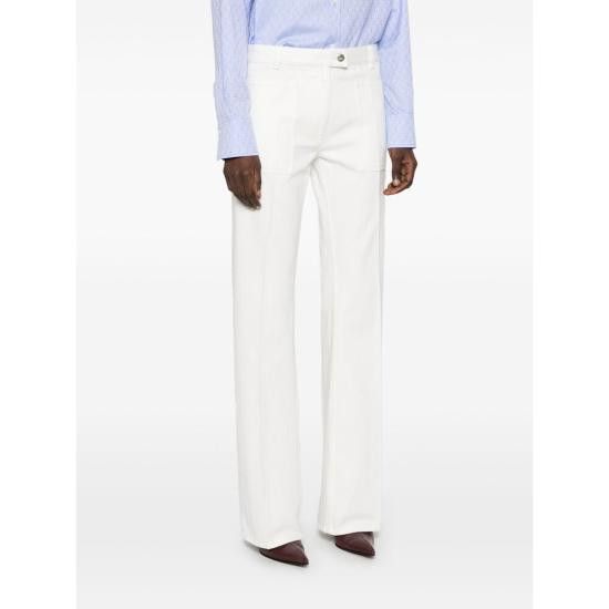 Salvatore Ferragamo SALVATORE FERRAGAMO Women Denim Pants 13G445 0780548 BIARG WHITE Size 26" / US 2 / IT 38 - 3 Thumbnail