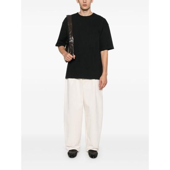 LEMAIRE Men T-Shirts TO1382 LJ1010 BK995 BLACK