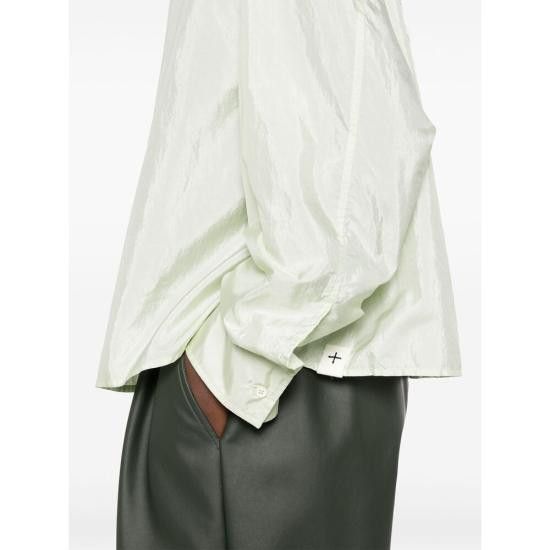 Jil Sander JIL SANDER Women Shirts J70003 J40DL0165 336 GREEN Size XS / US 0-2 / IT 36-38 - 3 Thumbnail