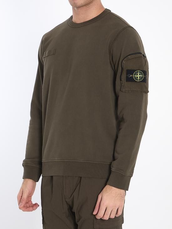 Stone Island STONE ISLAND Men Sweater K1S156100003 GREEN Size US M / EU 48-50 / 2 - 2 Thumbnail