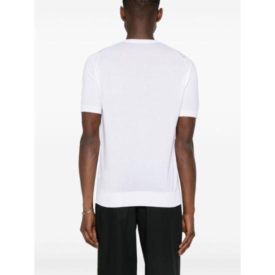 John Smedley JOHN SMEDLEY Men T-Shirts KEMPTON WHITE Size US XXL / EU 58 / 5 - 5 Thumbnail