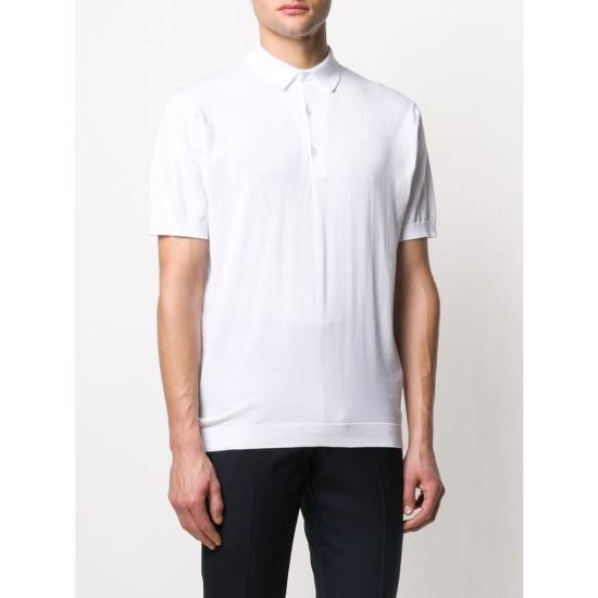 John Smedley JOHN SMEDLEY Men Polo Shirts ADRIAN WHITE Size US XXL / EU 58 / 5 - 4 Thumbnail