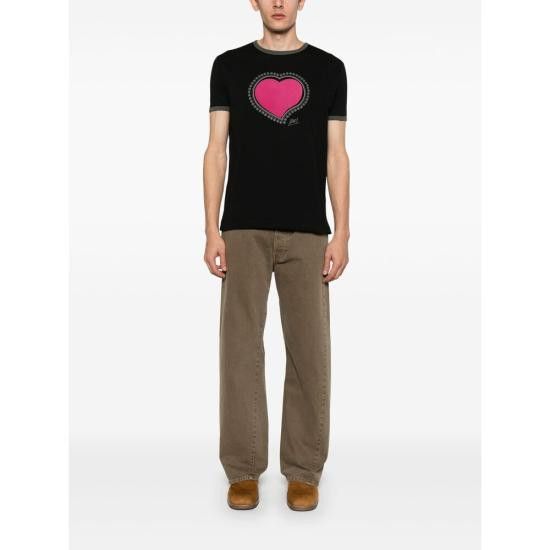 Dries Van Noten DRIES VAN NOTEN Men T-Shirts 1600 021110 900 BLACK Size US M / EU 48-50 / 2 - 4 Thumbnail