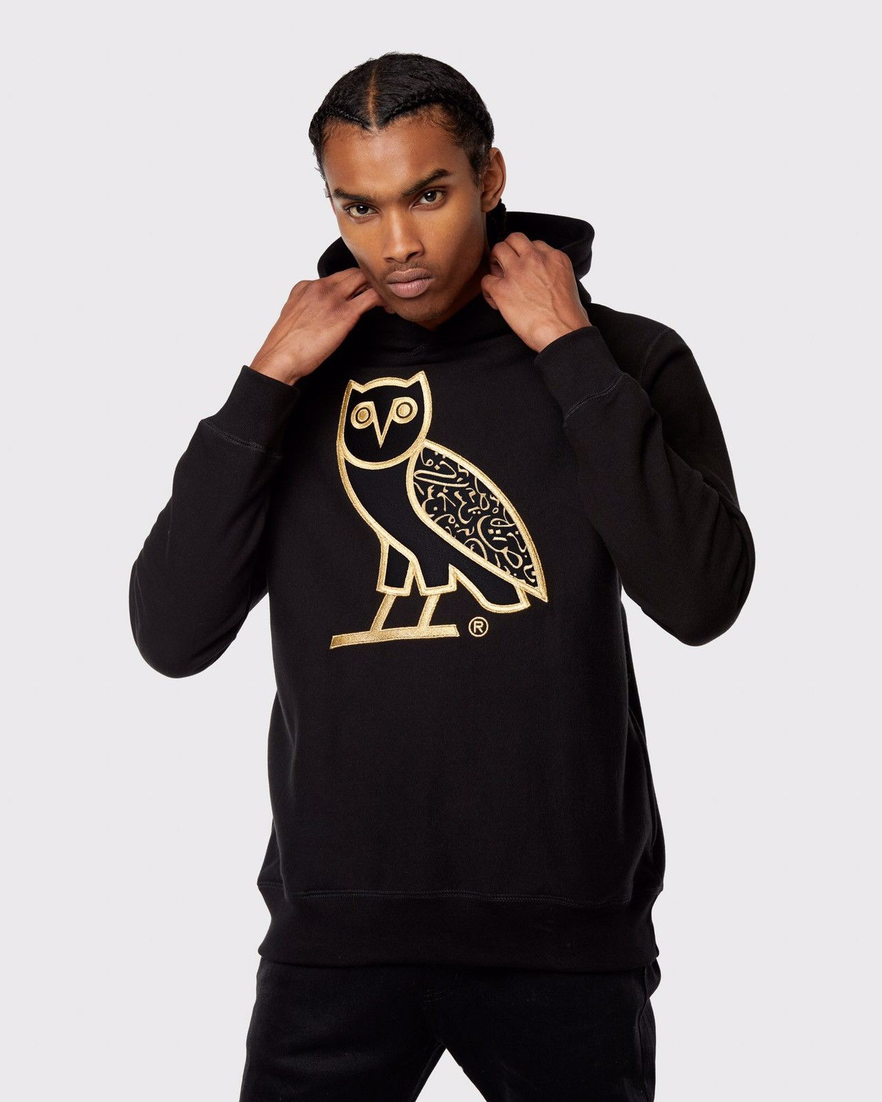 Octobers Very Own Drake OVO Arabic Calligraphy OG Owl Hoodie Black OVO ...