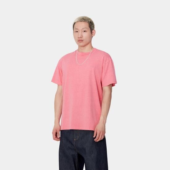 Carhartt Wip CARHARTT WIP Men T-Shirts I033622 29P GD Pink Size US XS / EU 42 / 0 - 3 Thumbnail