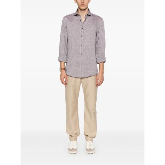 Brunello Cucinelli BRUNELLO CUCINELLI Men Long Tops MM6840627 C115 BROWN Size US L / EU 52-54 / 3 - 3 Thumbnail
