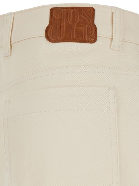 Moncler MONCLER Women Denim Pants 2A000015985820N Beige Size 30" / US 8 / IT 44 - 3 Thumbnail