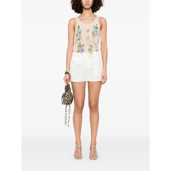 Blumarine BLUMARINE Women Shorts & Burmudas 2P180A N0102 WHITE Size 30" / US 8 / IT 44 - 4 Thumbnail