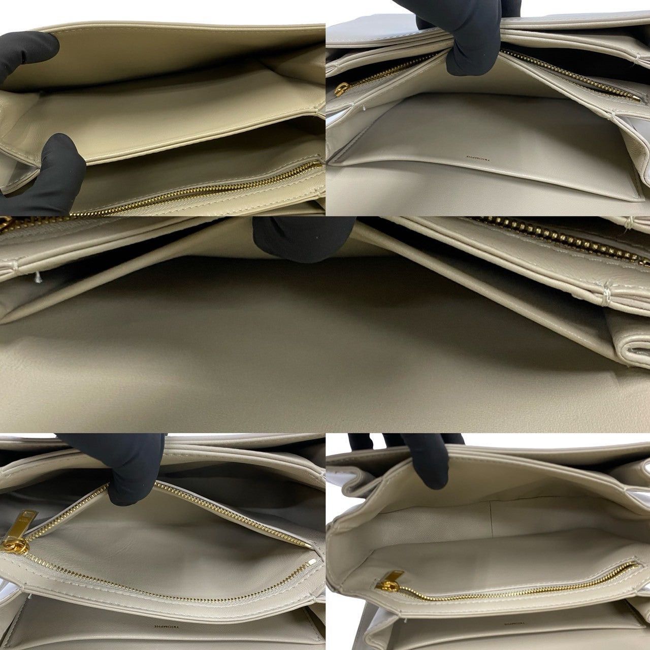 Celine Celine Shoulder Bag Neutrals Leather Size ONE SIZE - 8 Thumbnail