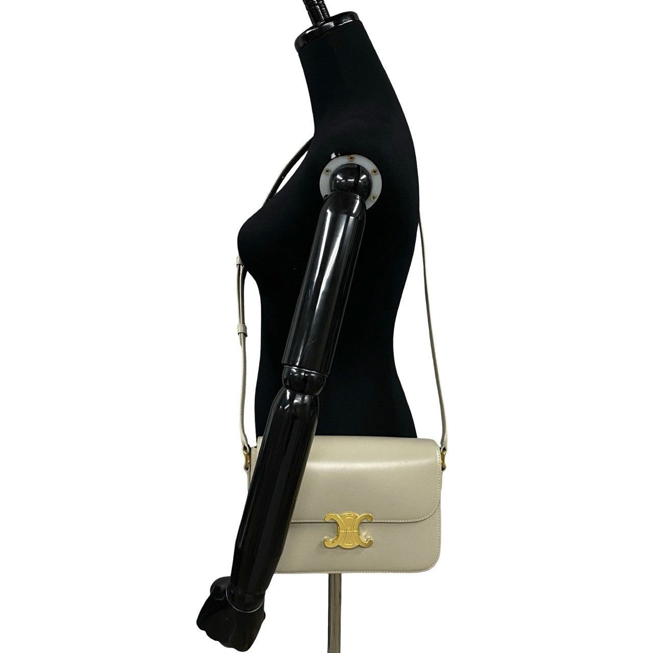 Celine Celine Shoulder Bag Neutrals Leather Size ONE SIZE - 2 Thumbnail