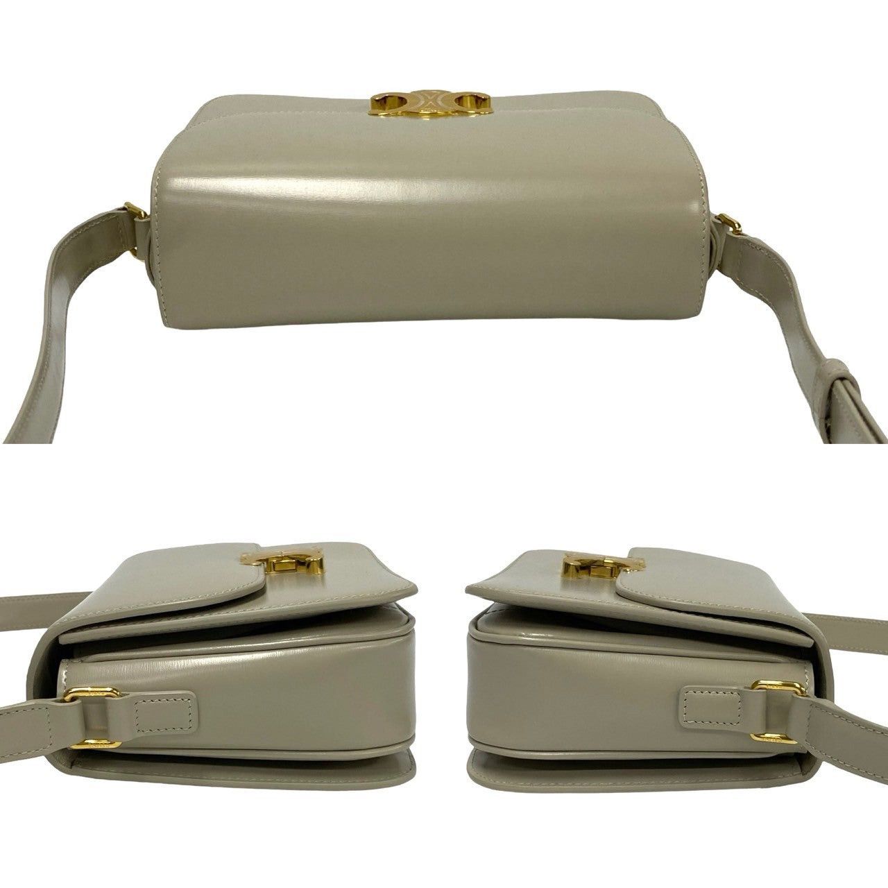 Celine Celine Shoulder Bag Neutrals Leather Size ONE SIZE - 5 Thumbnail