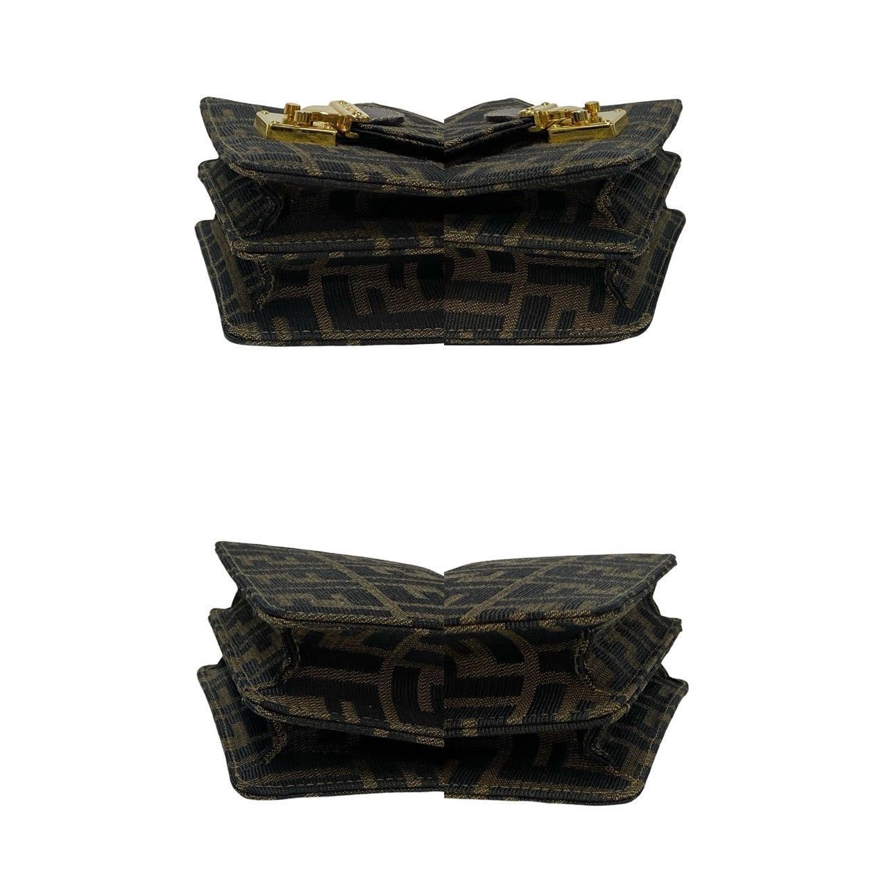 Fendi Fendi Shoulder Bag Black Cotton Size ONE SIZE - 7 Thumbnail