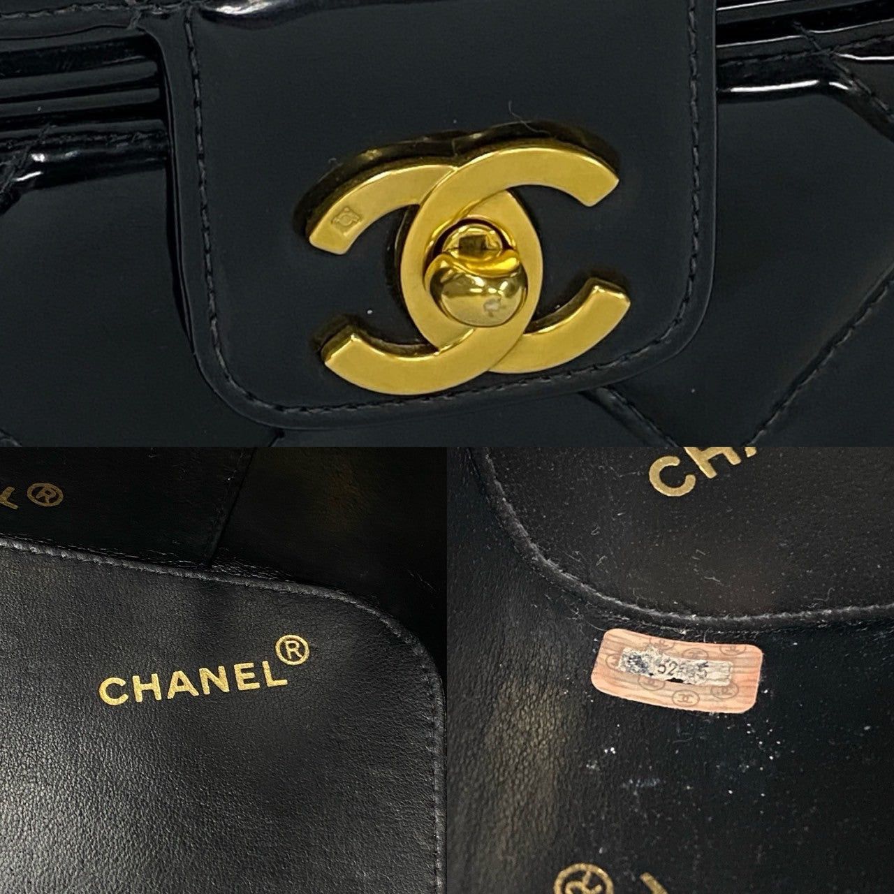 Chanel Chanel Handbag Black Leather Size ONE SIZE - 3 Thumbnail