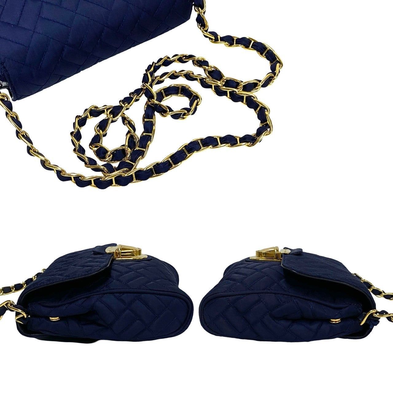 Prada Prada Shoulder Bag Blue Synthetic Size ONE SIZE - 5 Thumbnail