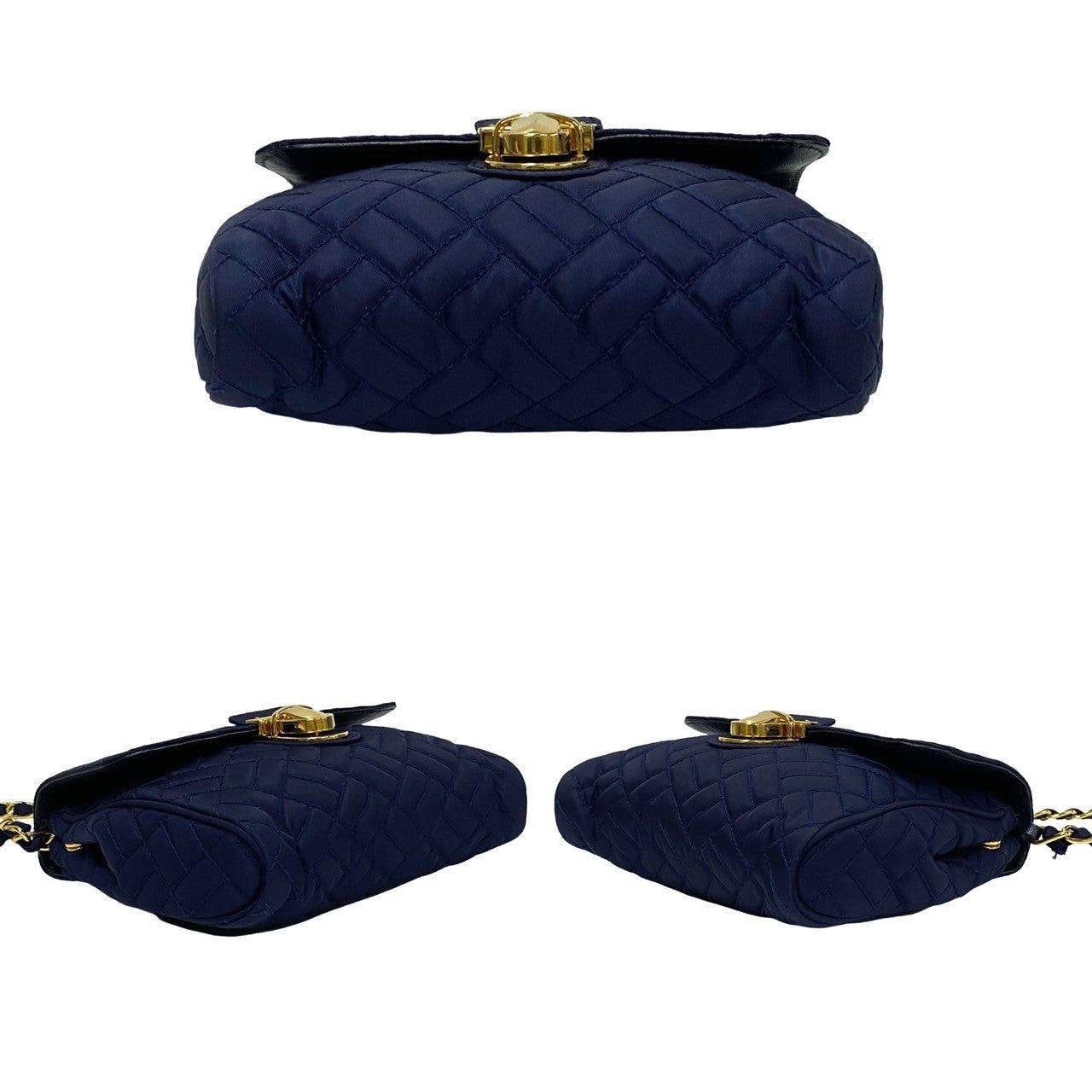 Prada Prada Shoulder Bag Blue Synthetic Size ONE SIZE - 6 Thumbnail