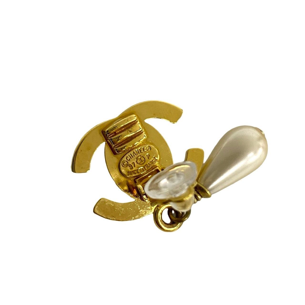 Chanel Chanel Earrings Gold Pearls Size ONE SIZE - 2 Thumbnail